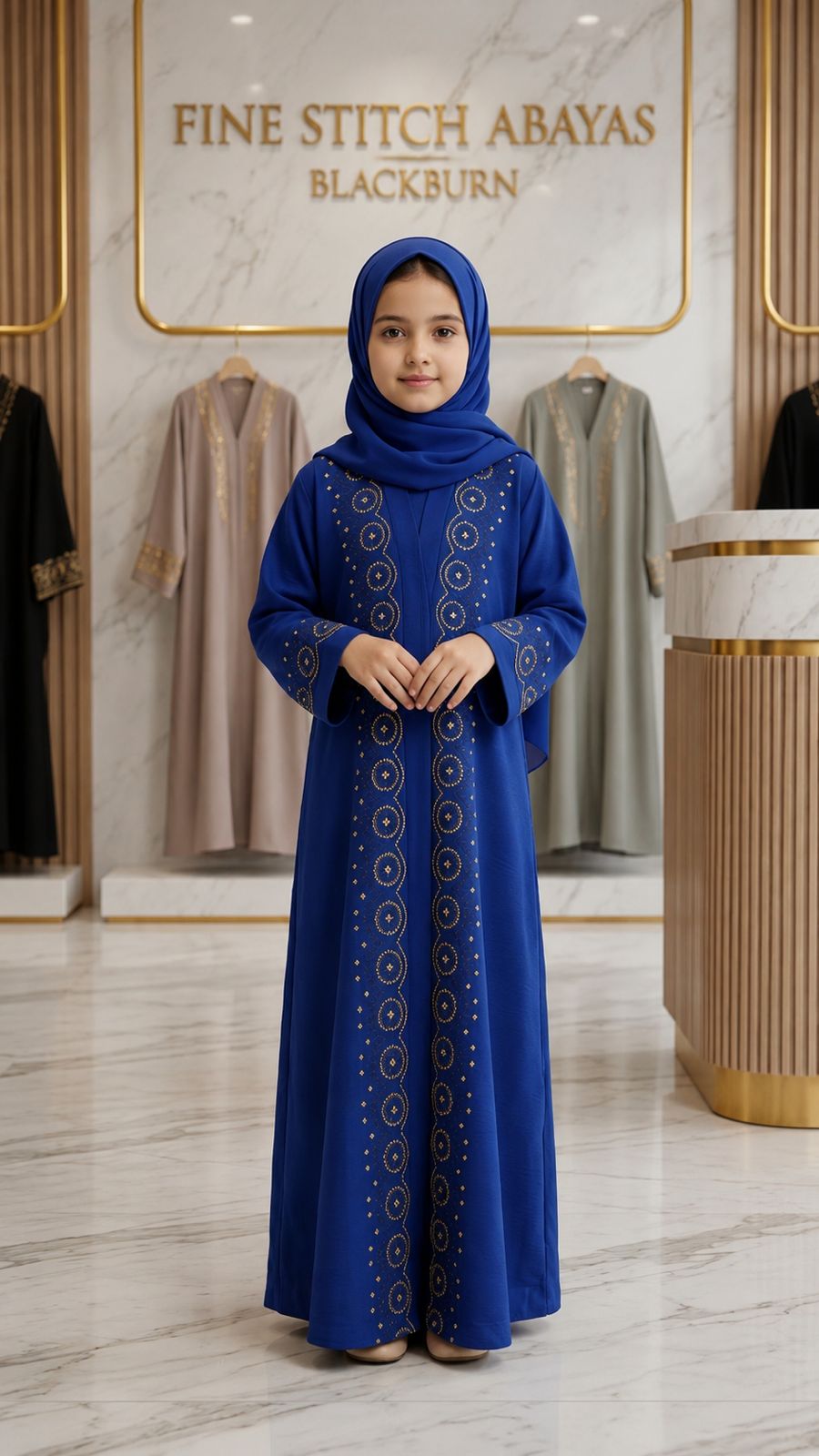 Royal Cobalt Abaya