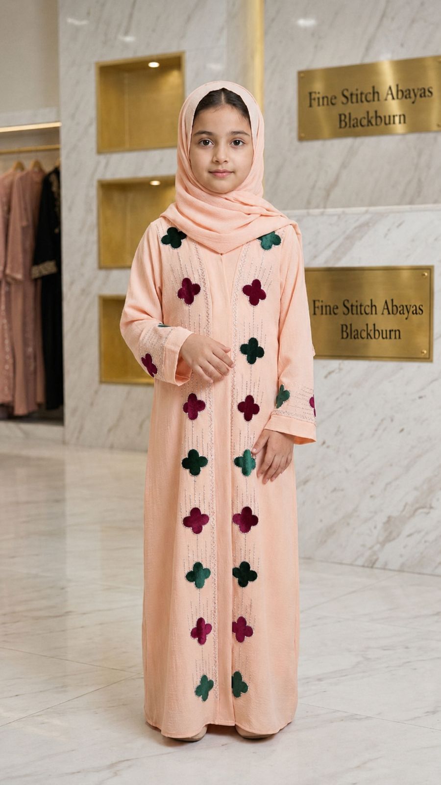 Blush Motif Abaya