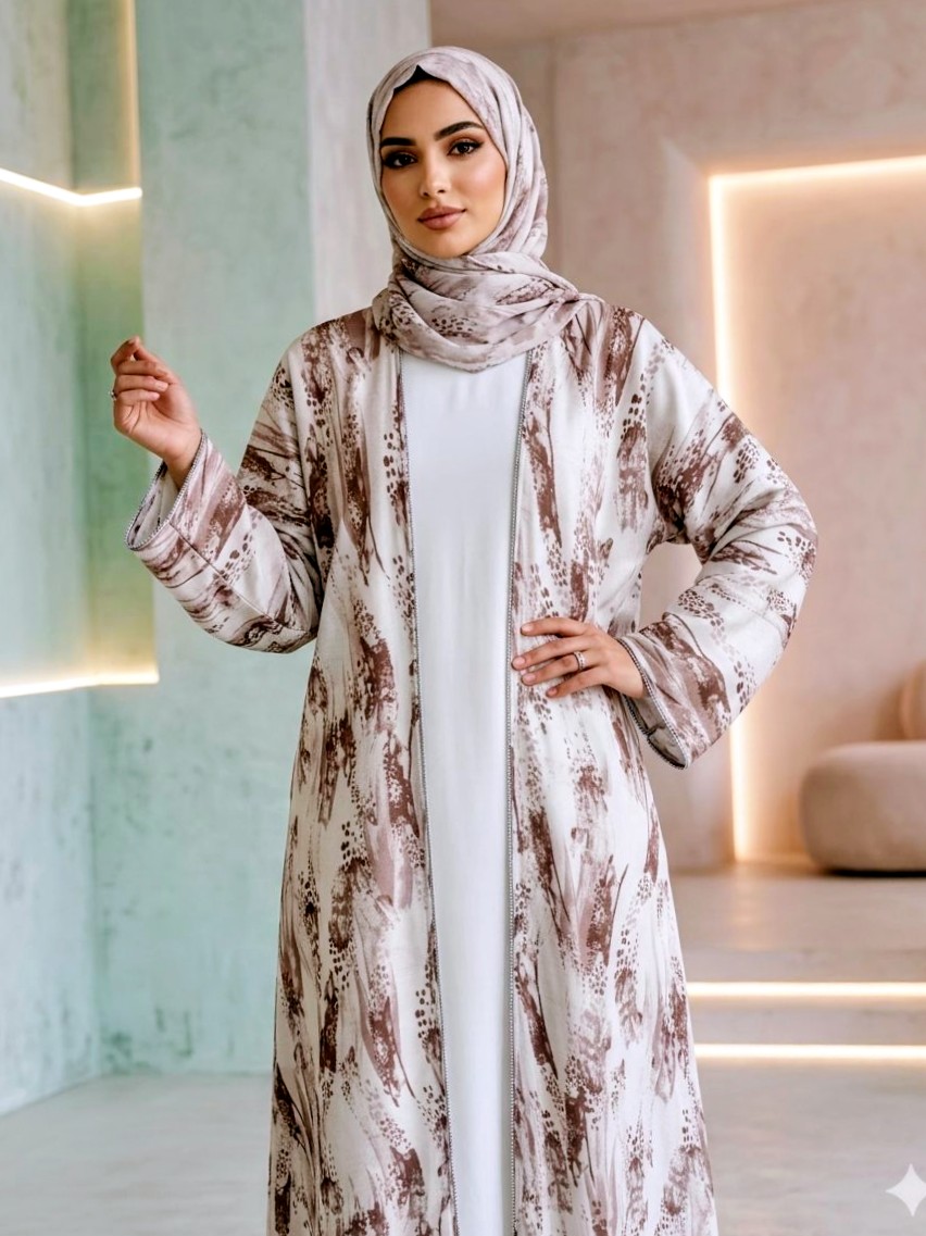 Pearl Bloom Abaya