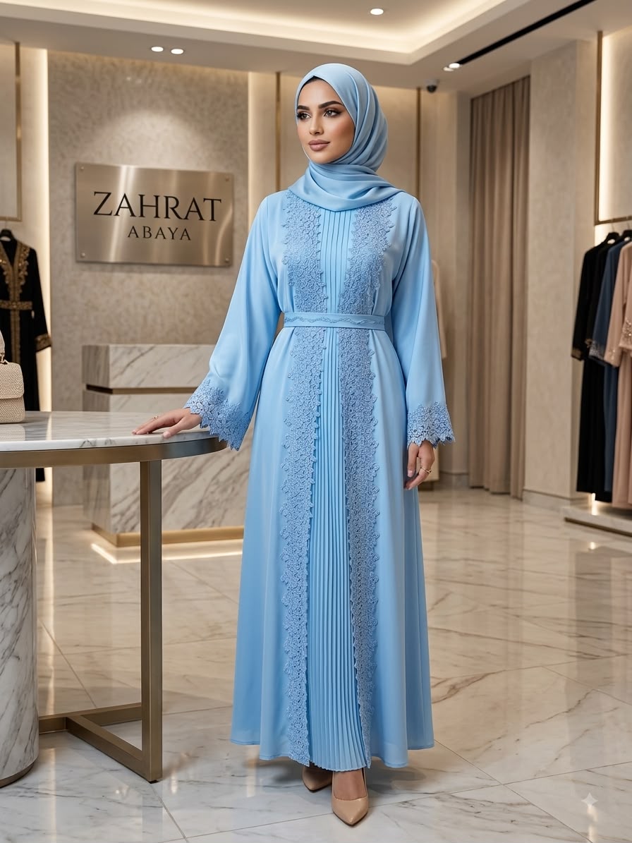 Skyline Pleated Abaya