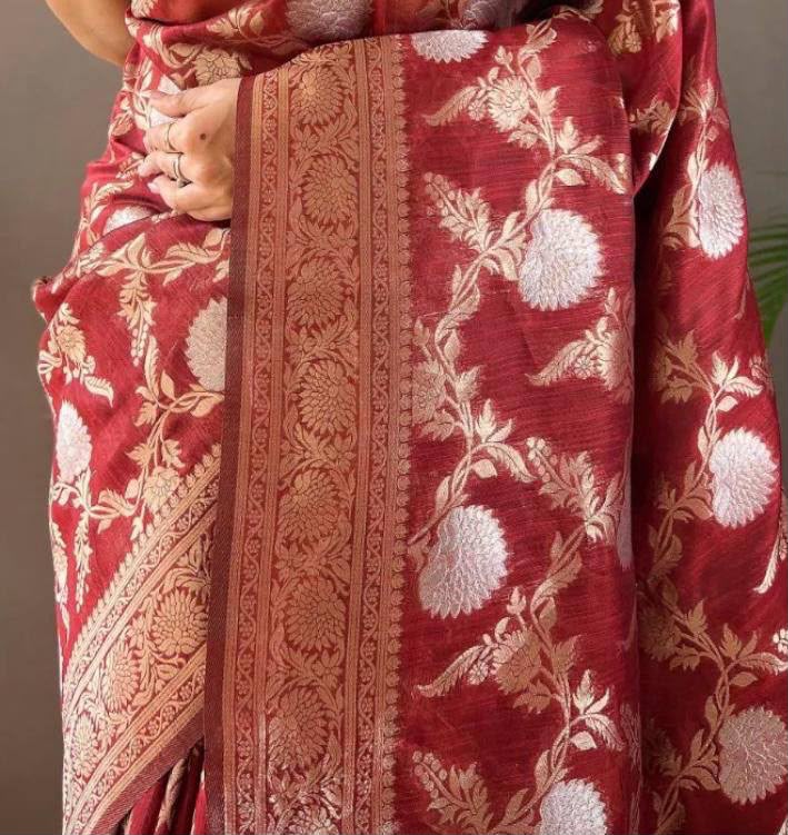 Crimson Weave Abaya