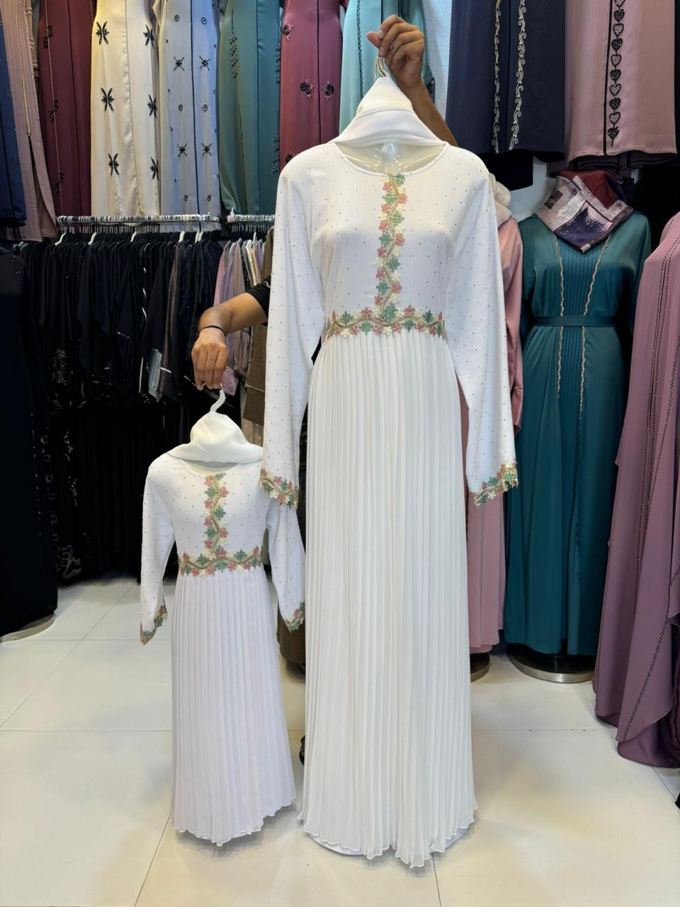 Ivory Family Abaya