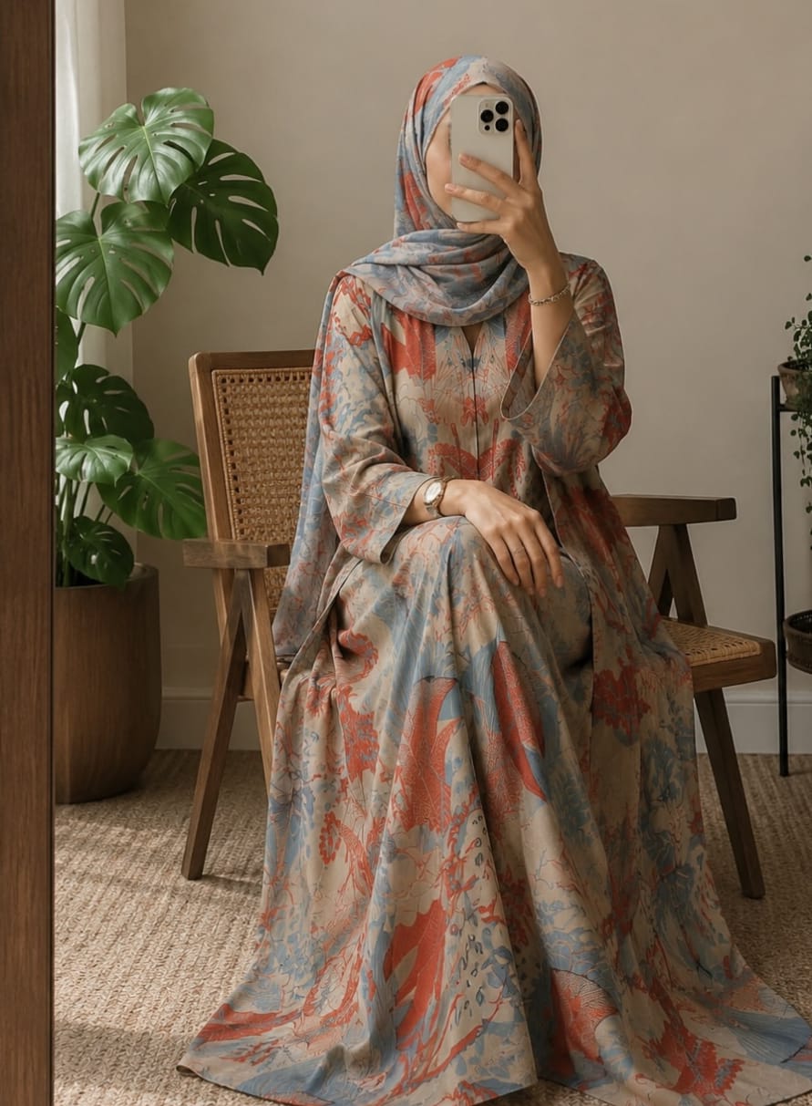 Pastel Garden Abaya