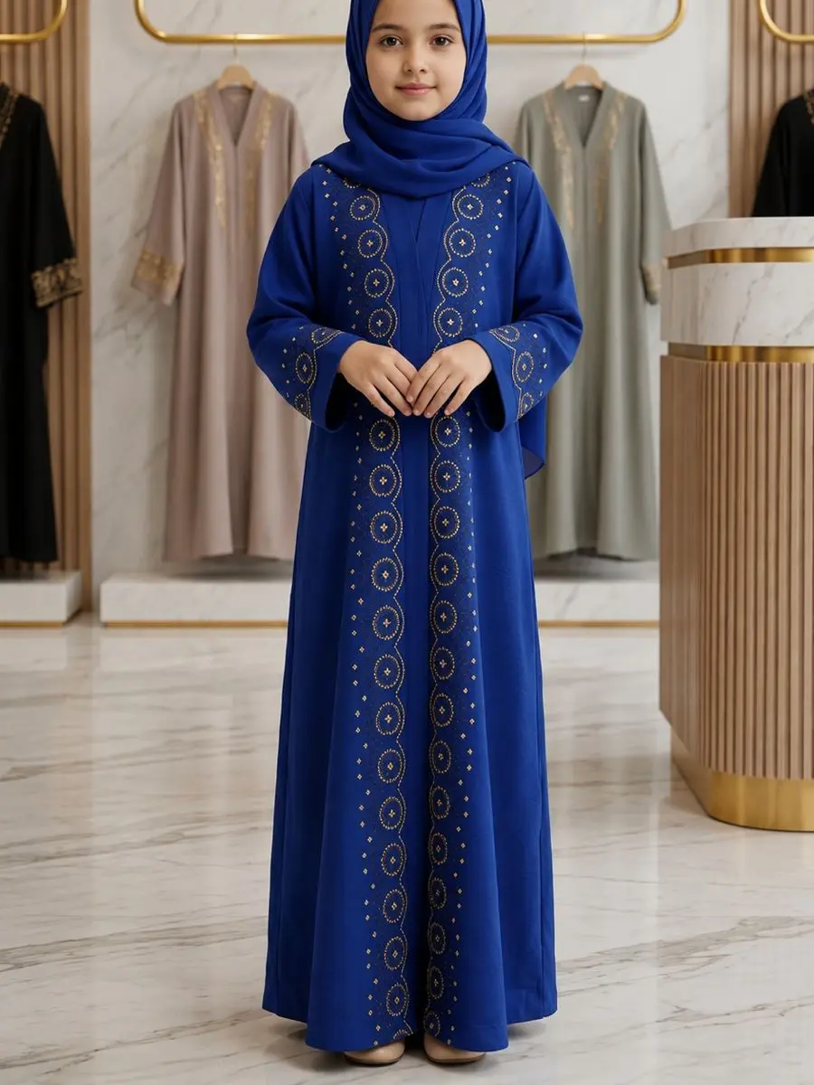 Azure Mini Abaya